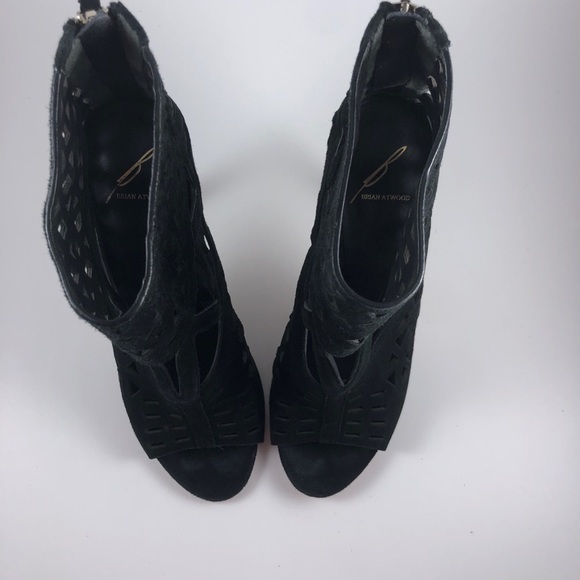 B Brian Atwood | Levens Suede Cutout Sandal~7 - Picture 10 of 13